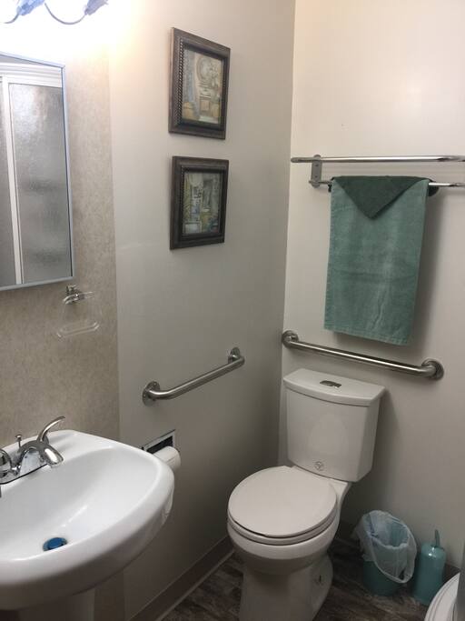 Master bathroom with shower