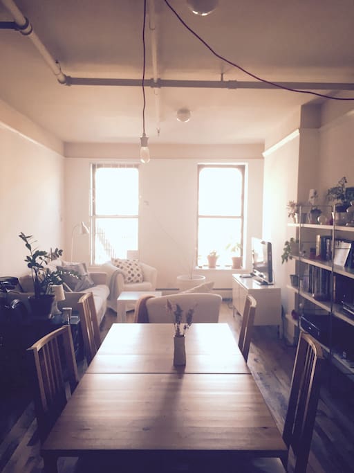 living & dining area