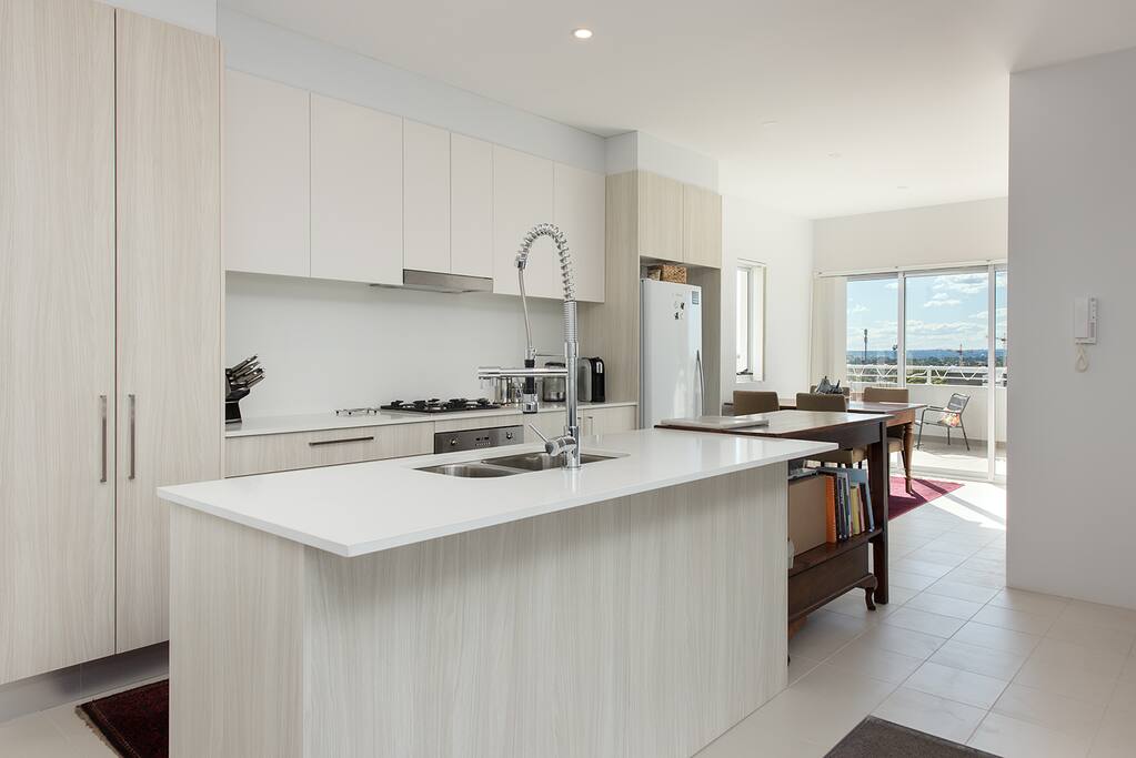 open plan kitchen