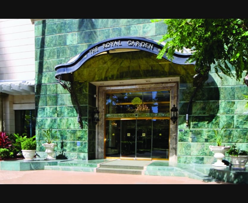Hotel front door