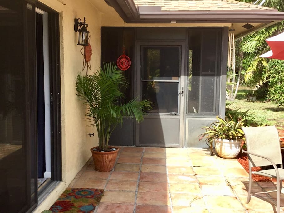 screen door entry into cottage