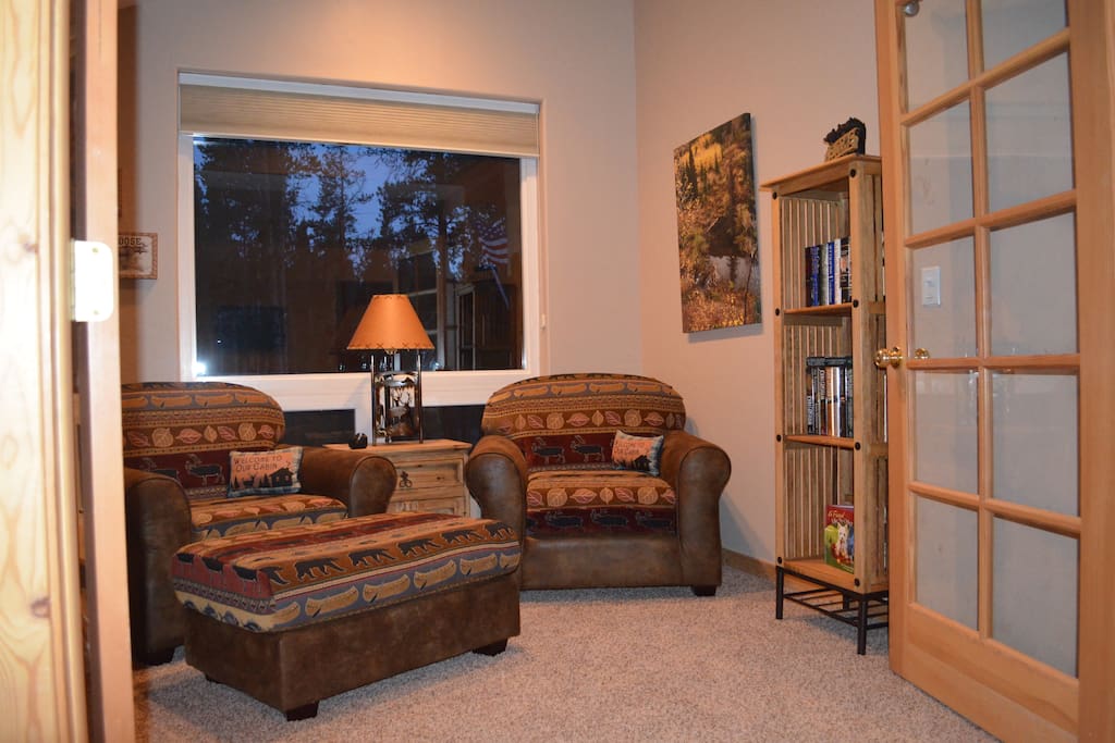 Relax in the main floor sunroom.