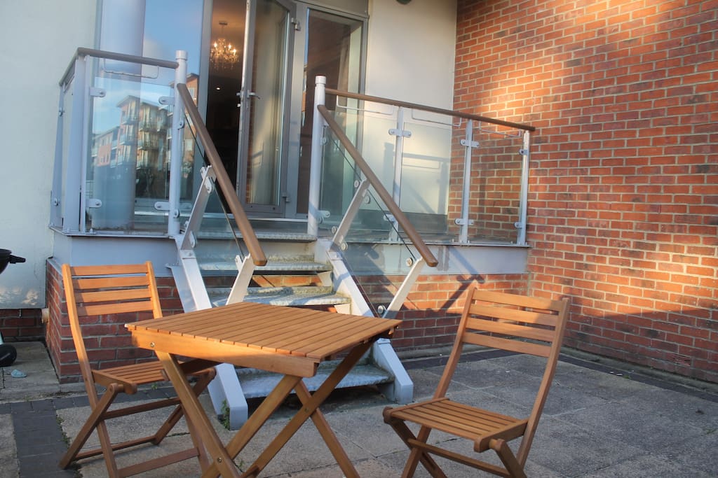 Outdoor dining area