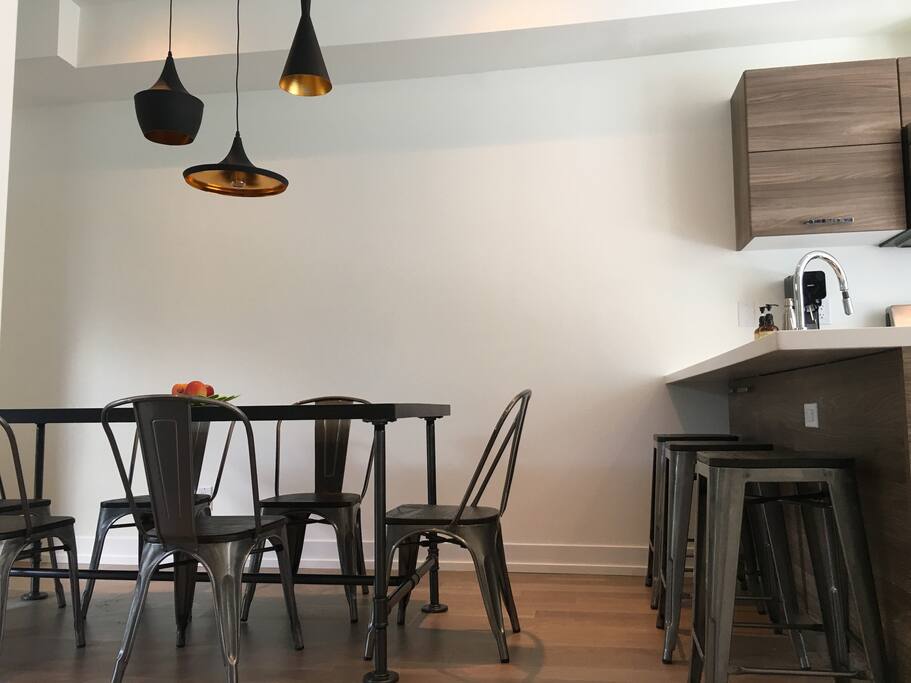 dining room and breakfast bar