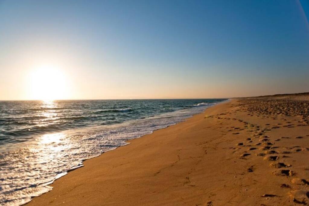 Praia por do sol