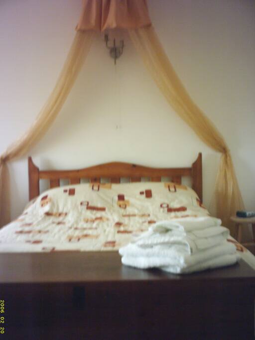 Comfortable double bed in the lounge area