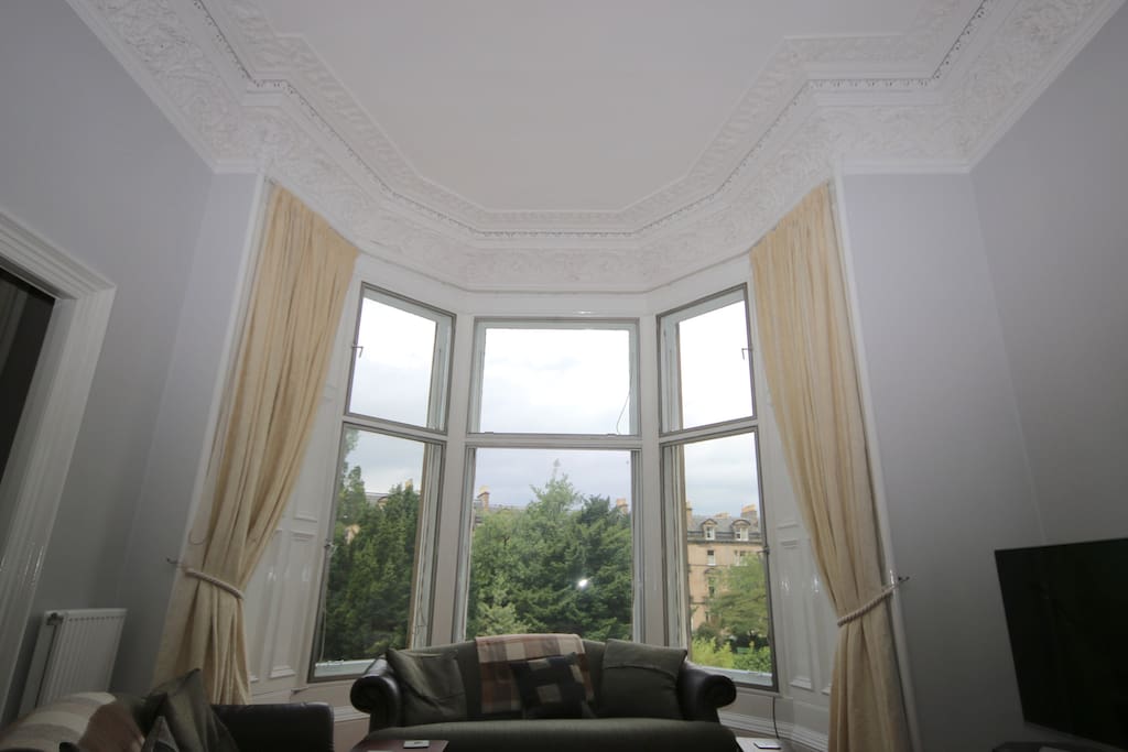 Living room bay window
