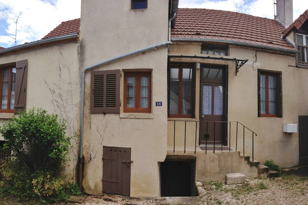 The house, showing the main entrance