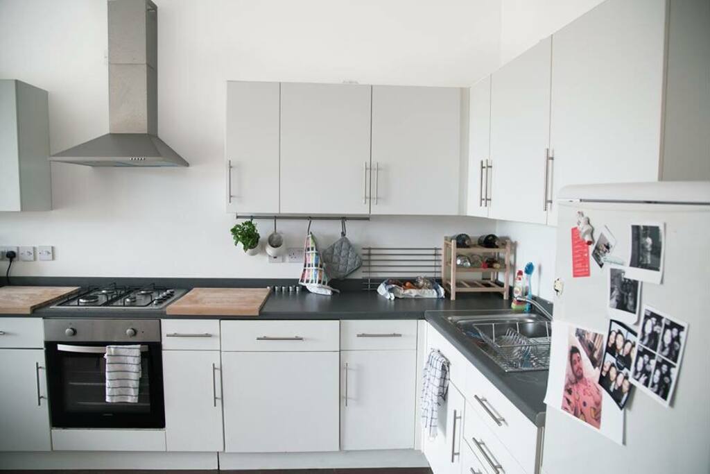 Kitchen and appliances for you to cook meals or make tea