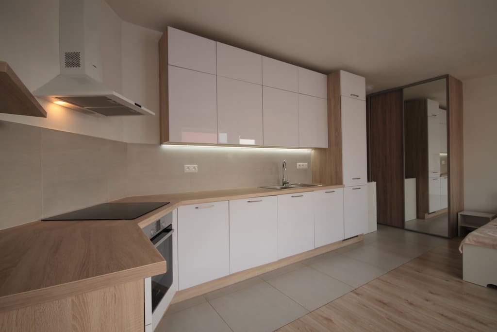 Spacious kitchen space