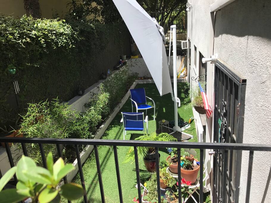 Private Patio and sitting area
