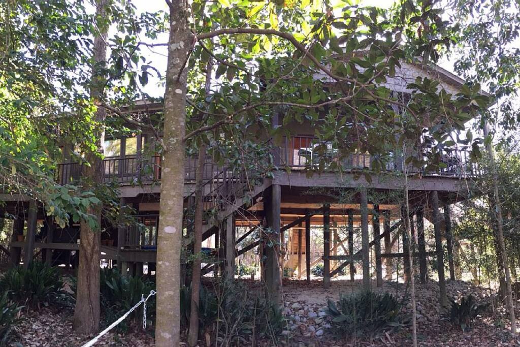Back of house overlooking river