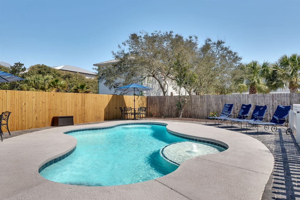 Huge 15'x30' pool and big backyard.
