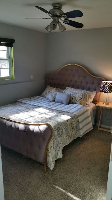 Your private room in the downstairs next to bathroom and entertainment room