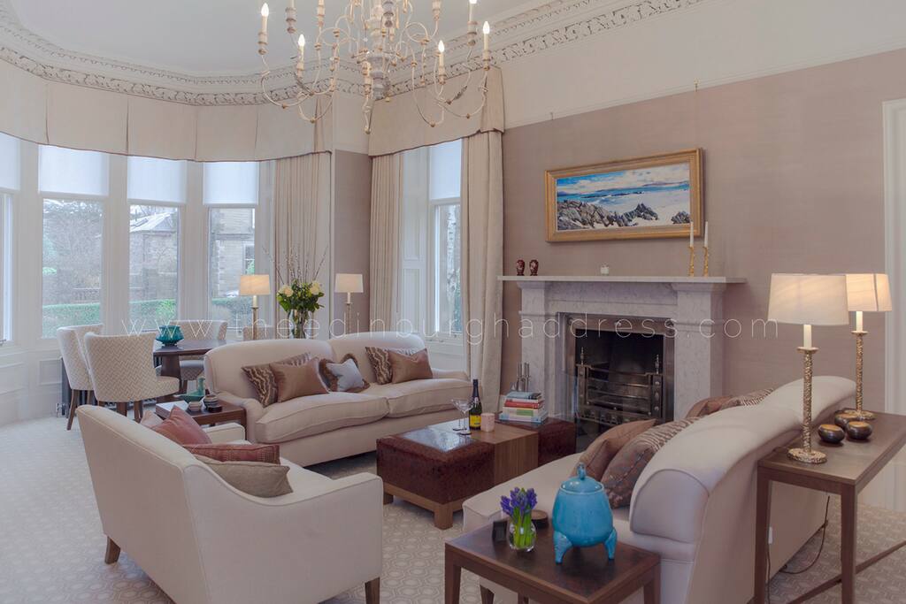 Relax in the beautiful living room