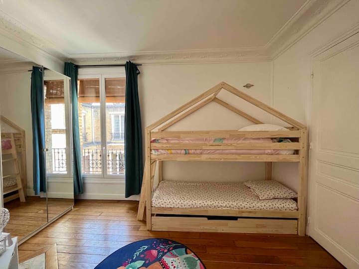 Chambre lit cabane