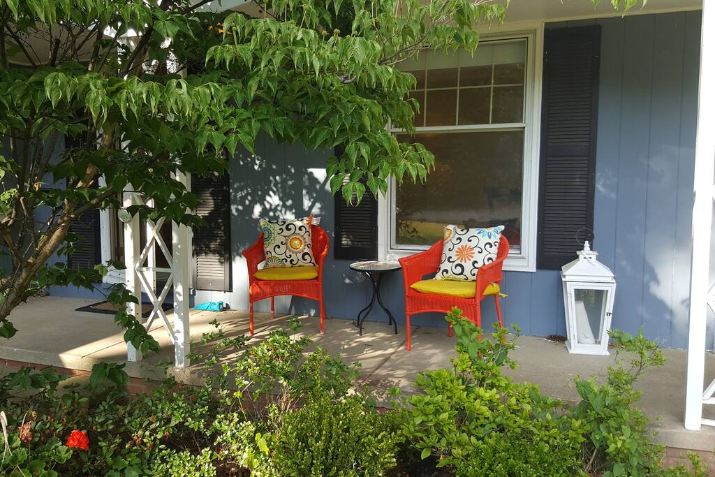 Relax on the beautiful front porch