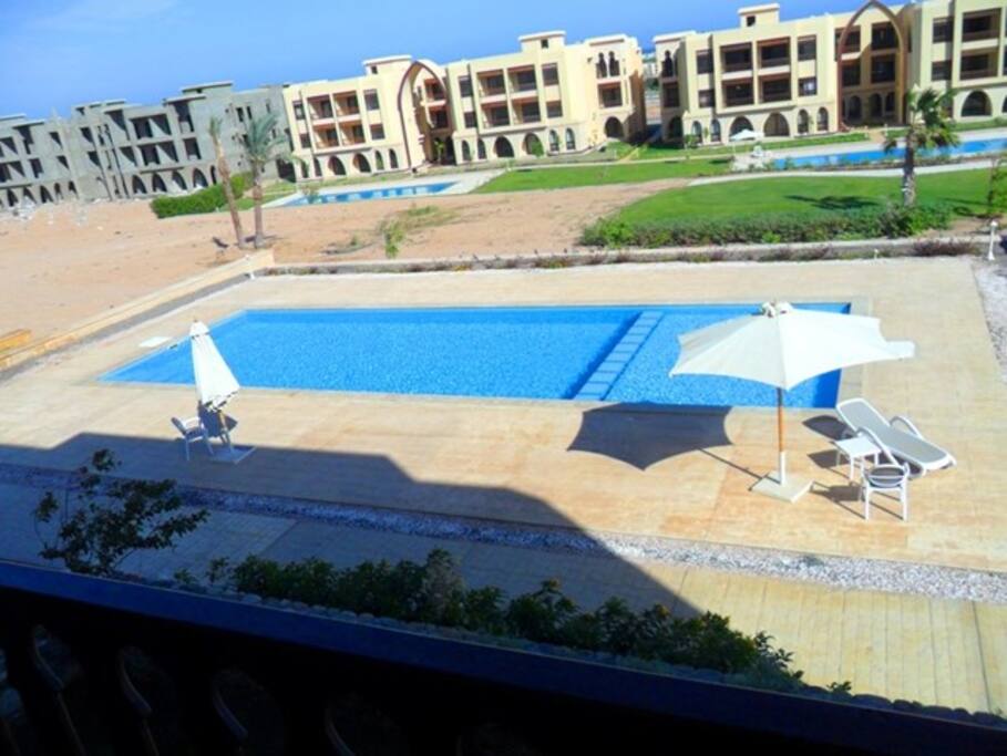 Private pool for each building