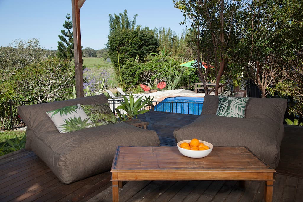 Relax up on the cabana - great views and breeze