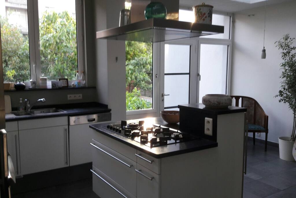 kitchen with view on terrace