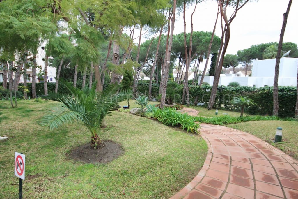 Beautifully maintained gardens