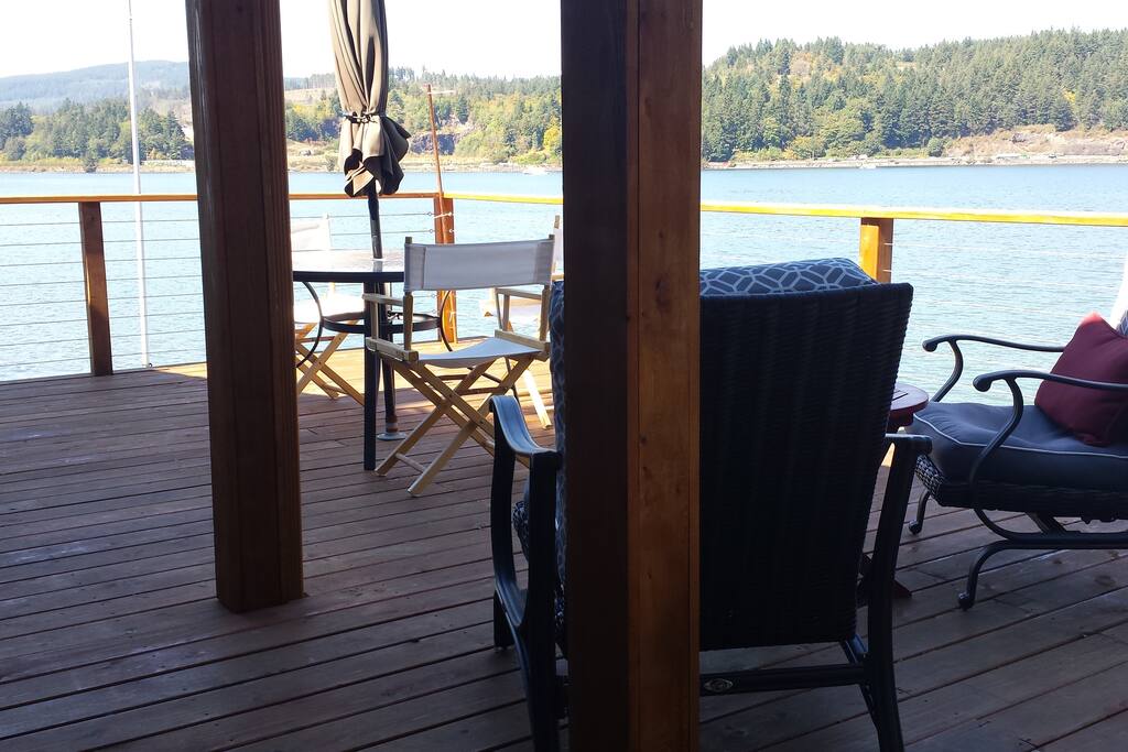 Main deck overlooking Sinclair Inlet