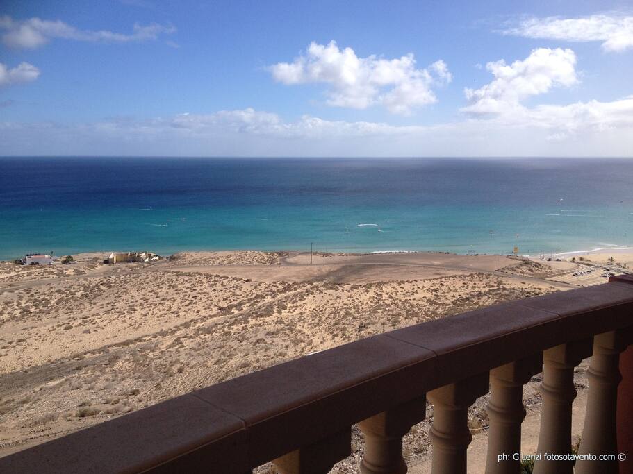 mirando desde el balcon