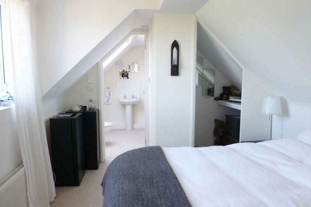 Your personal bedroom with views over the Mendips