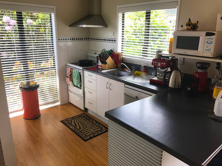 Rooms have their own simple cutlery, but kitchen is available for your use if needed.