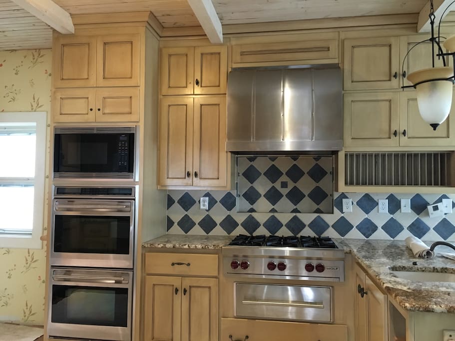 Gourmet kitchen Wolf appliances