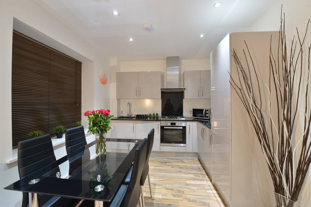 open plan kitchen
