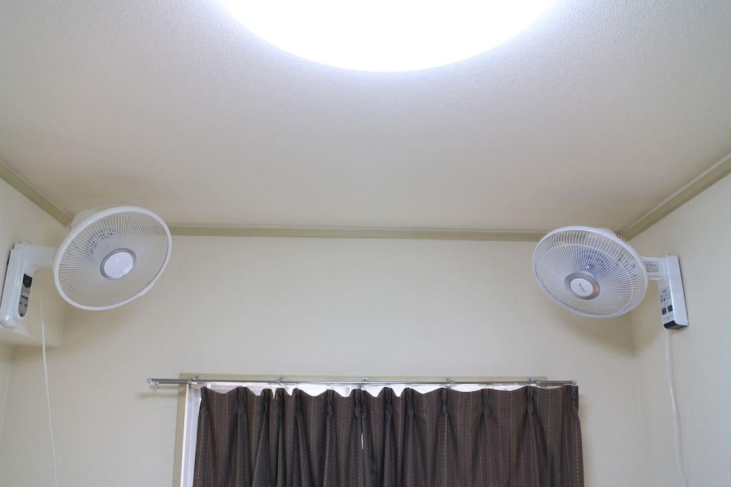 2 high power fans in this room.