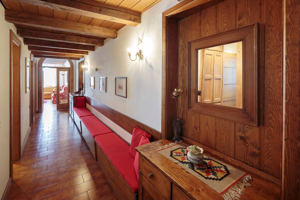 Hallway with storage space