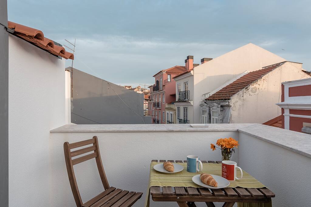 View across the neighbourhood from the south roof terrace