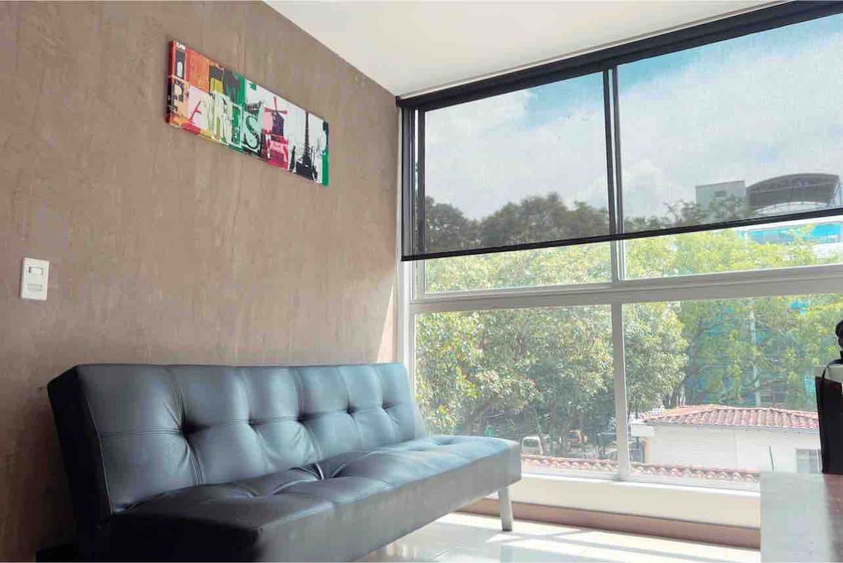 סלון עם ספה נפתחת