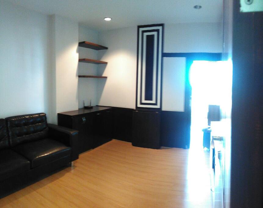 Living room with tv & air con