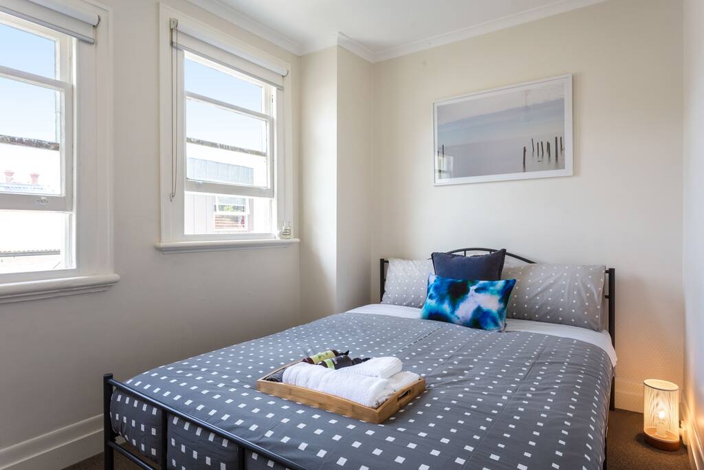 This is the master room in the apartment next door, it has a a reading room attached.