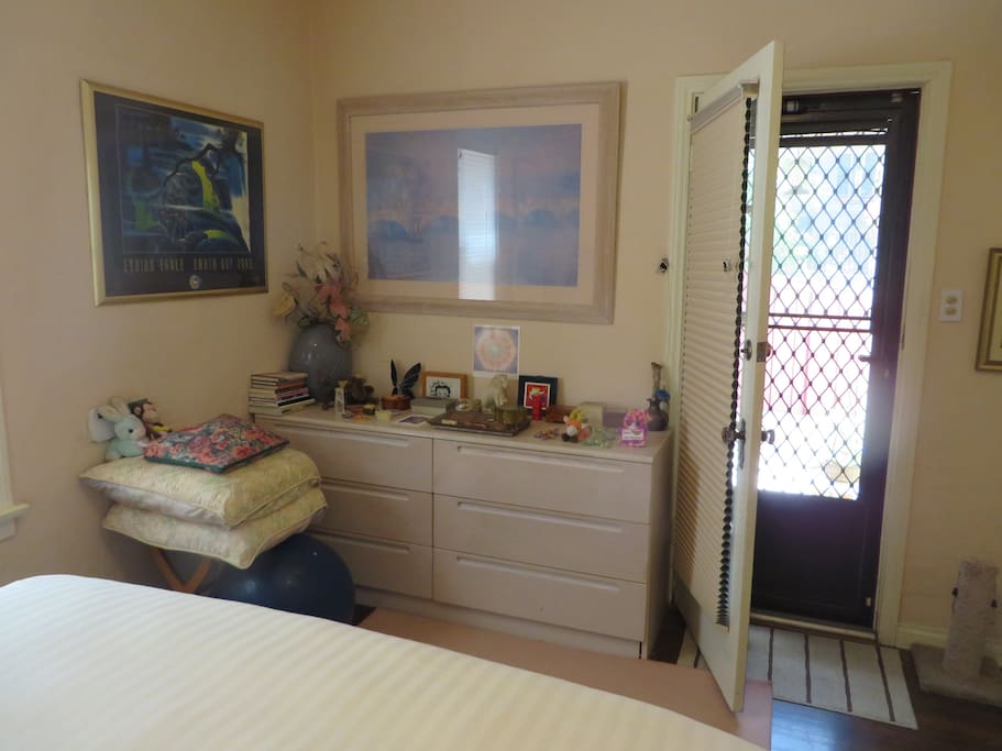 Master Bedroom - Bureau and Patio Door