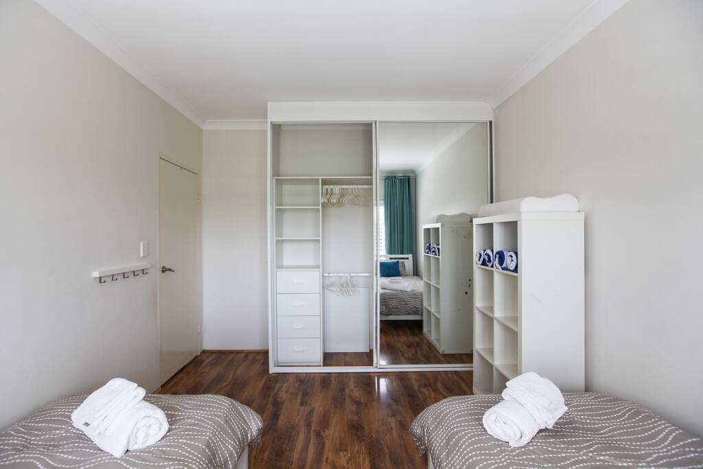Built in wardrobe with plenty of storage.