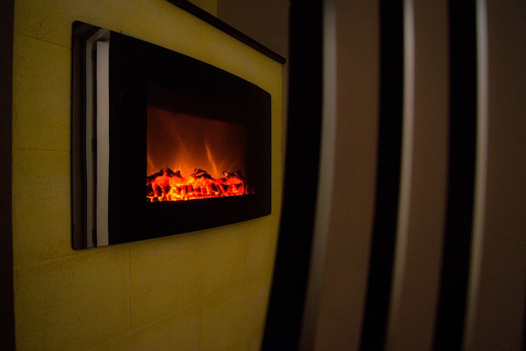 Fireplace in living room
