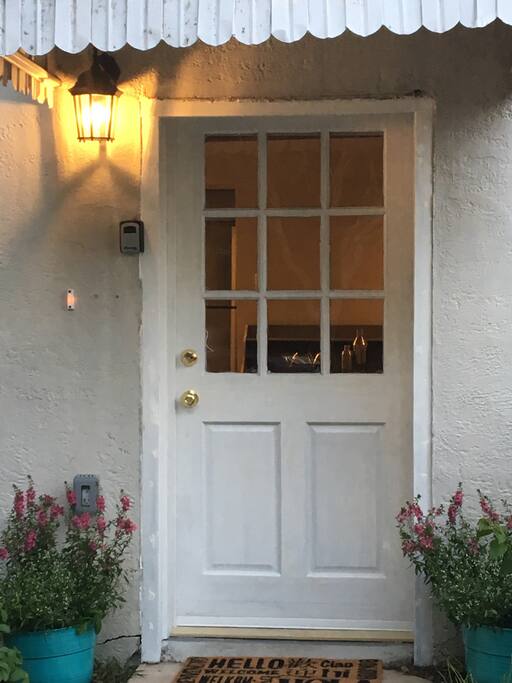 The separate apartment entrance. Brand new historic renovated apartment with high end amenities and modern finishes.
