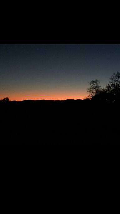 incredible sunrise from our deck