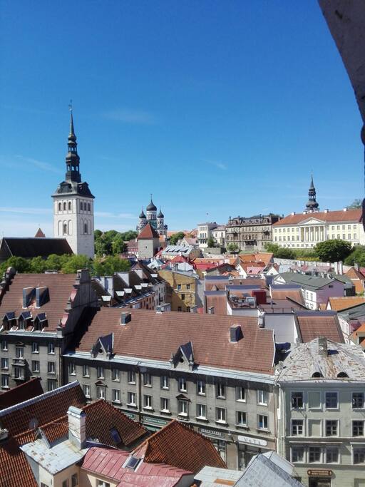 View from local sightseeing 2 minutes walk from the apartment