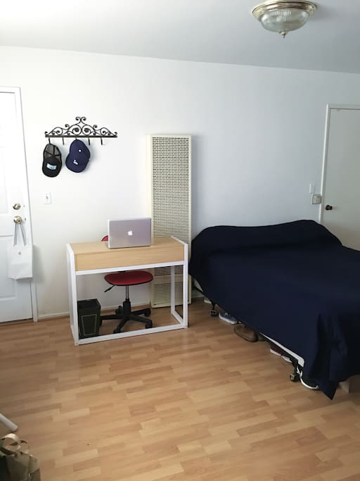 Bedroom/Desk/Front Door