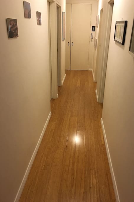 Brand new bamboo floor