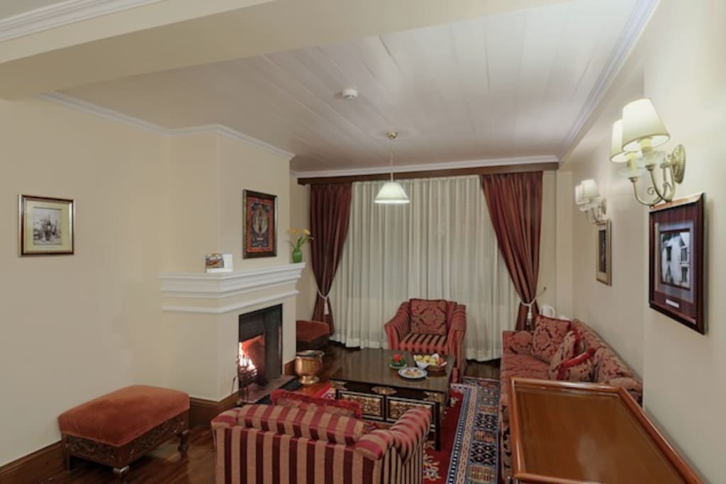 The seating area in your room