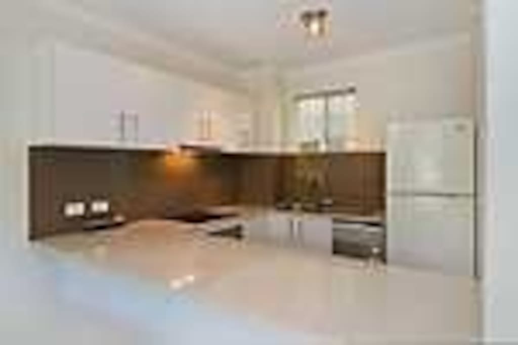 Fully self contained kitchen, dishwasher, fridge