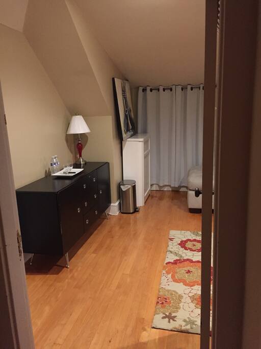 Large dresser for your use. Unpack and enjoy your stay.