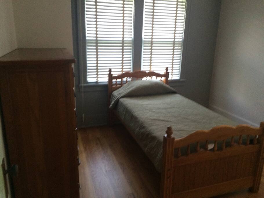 One twin bed