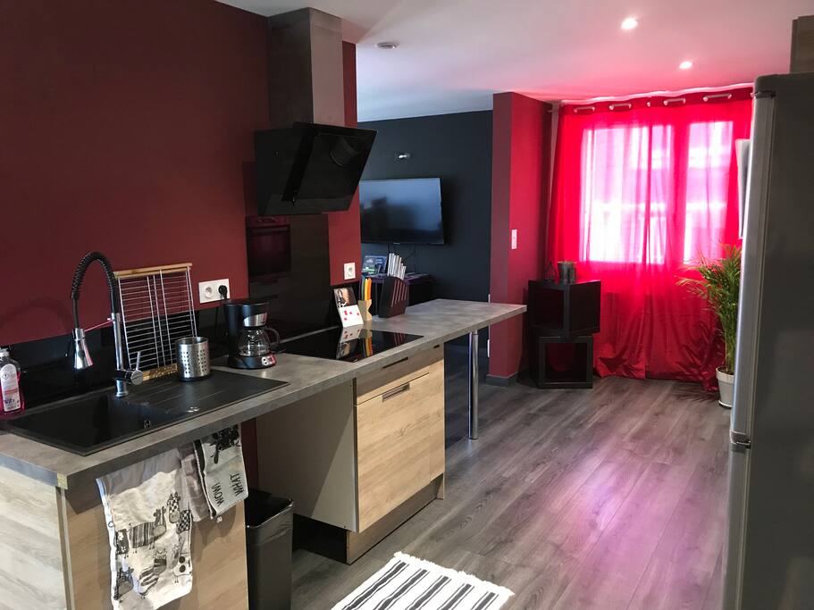 Espace cuisine tout équipé